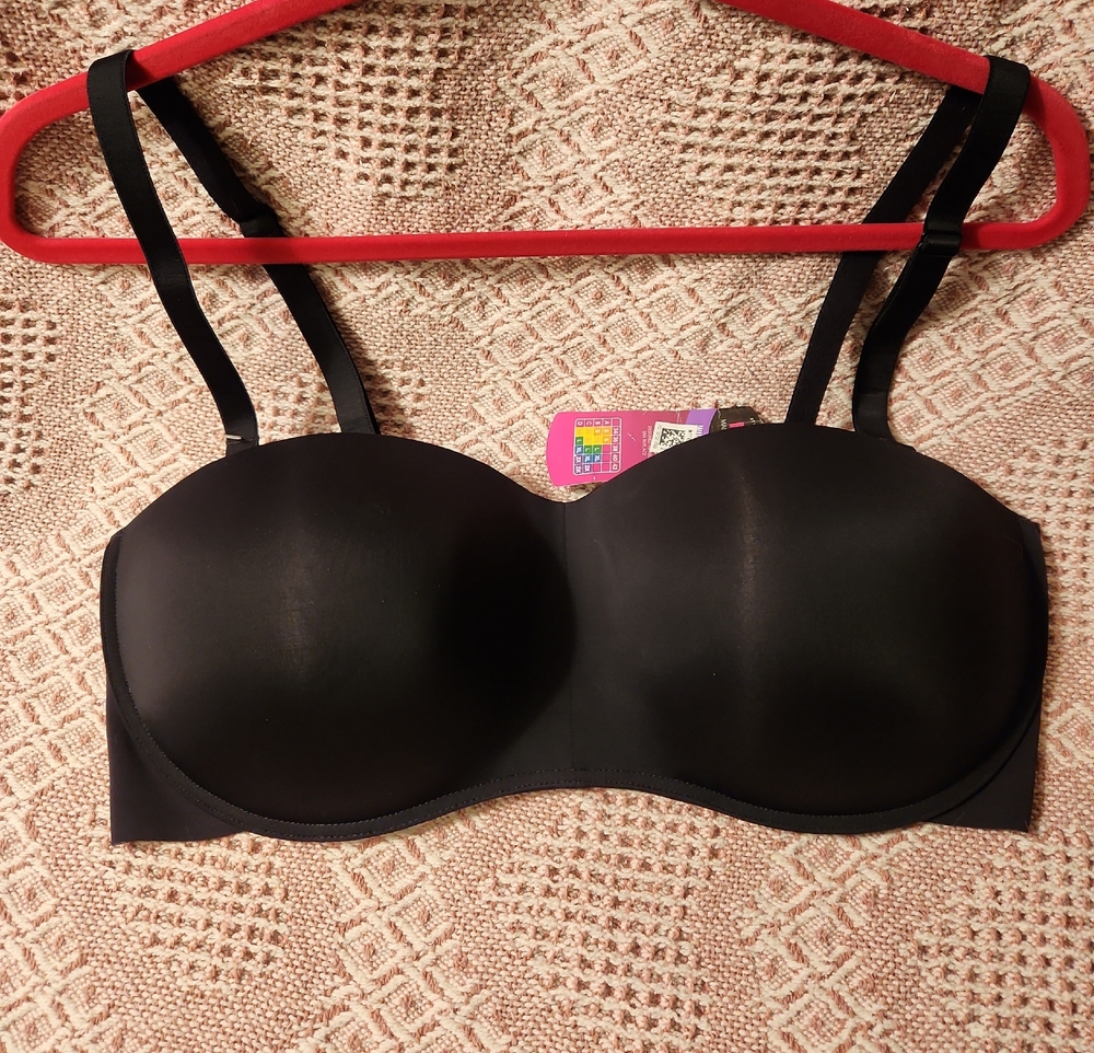 Maidenform Black Convertible Strapless Bra NWT